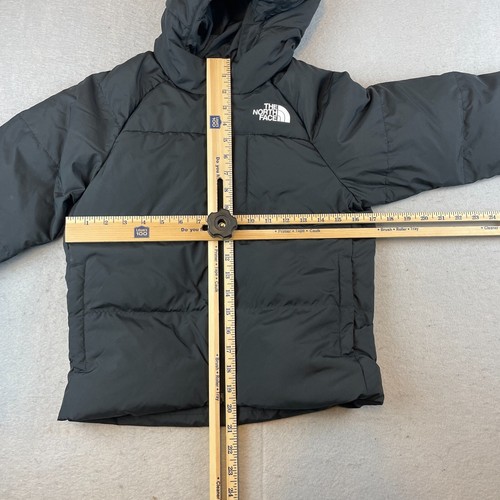 The North Face Boys Sz S North Down Hooded Jacket Coat Black - Picture 11 of 13