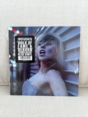 Miley Cyrus Walk of Fame / Reborn 7  Single Blue Color Vinyl Sealed New!