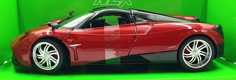 Welly NEX Escala 1/24 Diecast 24088W - Pagani Huayra - Rojo/Negro Foto 3 de 4