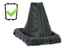 SCHALTMANSCHETTE FUR VOLVO V70 III FL 2014-2016 SCHALTSACK NAHT GRUN + RAHMEN