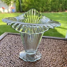 Fenton Sheffield  Vase Jack in Pulpit Pale Blue