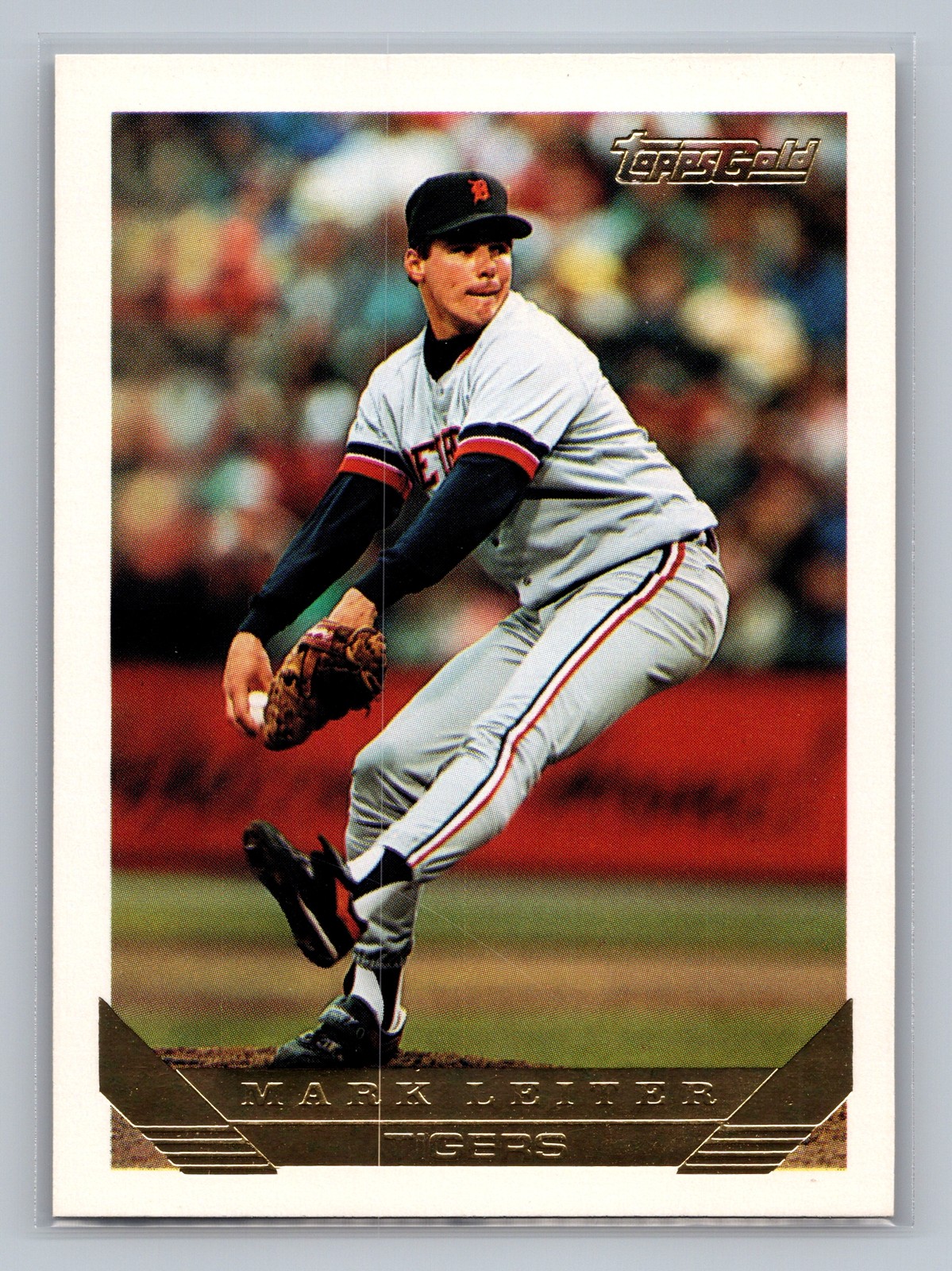 1993 Topps Gold MARK LEITER #216 Gold Detroit Tigers
