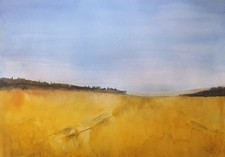Bild -  Aquarell - Original - Landscape- Landschaften  - 36 X 26 cm