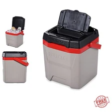 12 Quart Cooler, Sandstone/Red