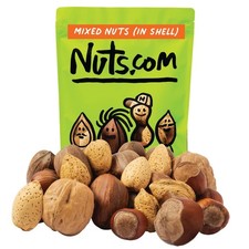 Nuts.com Mixed Nuts in Shell, No Brazil - 3 lb Bag, 3 Pound Pack of 1 