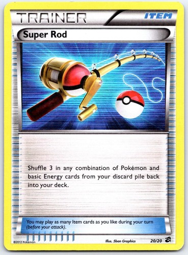 Super Rod 20/20 Holo Rare Dragon Vault Pokemon Lightly Played