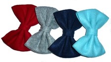 Felt craft bows set of 4 for DIY hair bows or decoration 5" x 3.5"  P21 