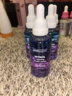 Global Beauty Care RETINOLRenewing Double Serum 1.7 fl oz (50mL) Refines Skin
