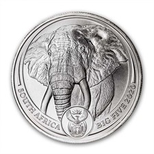 2020 South Africa 1 oz Platinum Big Five Elephant BU 2462.72 per troy oz
