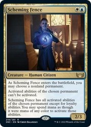 Scheming Fence (219/547) Foil - Streets of New Capenna