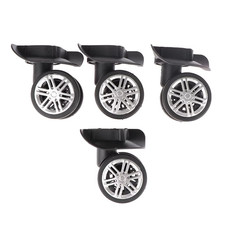 4pcs Silent Universal Wheels Replacement Luggage Caster Accessories Suitcases R 4pcs Silent Universal Wheels Replacement Luggage Caster Accessories Suitcases R