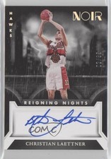 2022-23 Panini Noir Reigning Nights Signatures 2/99 Christian Laettner Auto 1u6