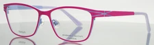 PRODESIGN 1426 4321 Pink Purple Womens Semi Cat Eye Eyeglasses 51-15-135 B:35