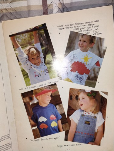 1987 TULIP PRODUCTIONS GP498 NO SWEAT KIDS PAINTING SHIRTS FOR KIDS PATTERN BOOK - Picture 3 of 4
