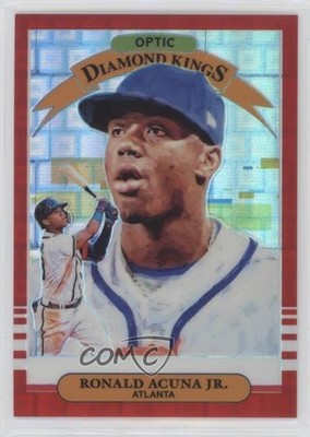 2019 Donruss Optic Diamond Kings Red Pandora Prizm 11/99 Ronald Acuna Jr #16 5l1