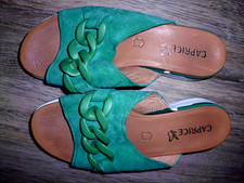 Pantolette Caprice 39, grün, wenig getragen