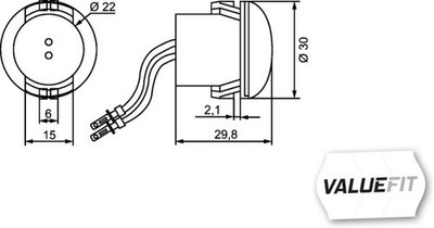 HELLA Positionsleuchte LED Vorne (2PG 357 011-021)