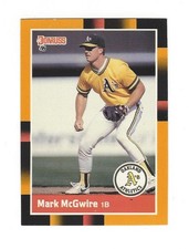 1988 Donruss Baseball's Best Box Set MARK MCGWIRE card #169