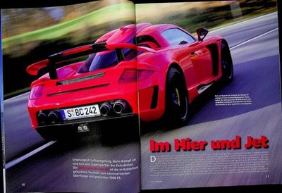 Sport Auto 02/2007 Porsche Carrera GT Gemballa Mirage GT mit 650PS im Fahrberich