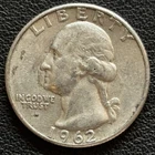 1962 Denver Mint Silver Washington Quarter 90% Silver