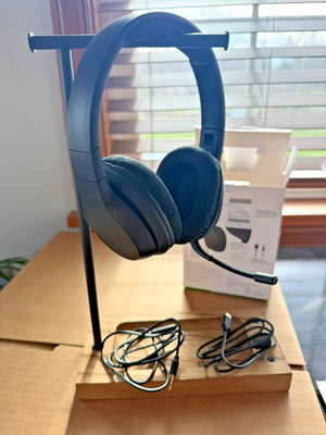 Belkin SoundForm Adapt Wireless Over-Ear Headset Black Boom Mic PC Mac iPhone