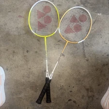 2 Yonex Badminton Rackets GR-505 Low Torsion Steel Shaft