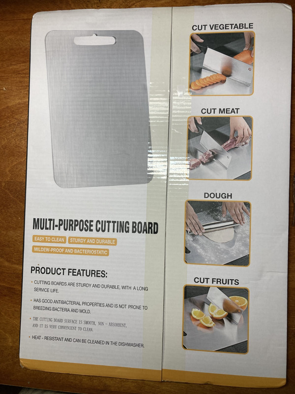 Katori Titanium Cutting Board, 100% Pure Titanium Cutting Board