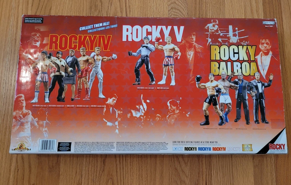 НОВЫЙ запечатанный набор из 6 фигурок Rocky Celebrating 30 Years of Rocky Balboa Jakks Pacific - Изображение 2 из 4