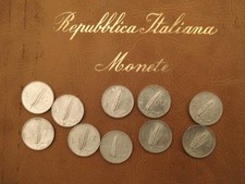 Lotto di 10 Monete 2 lire SPIGA Repubblica Italiana  1948 50 Repubblicana Aratro