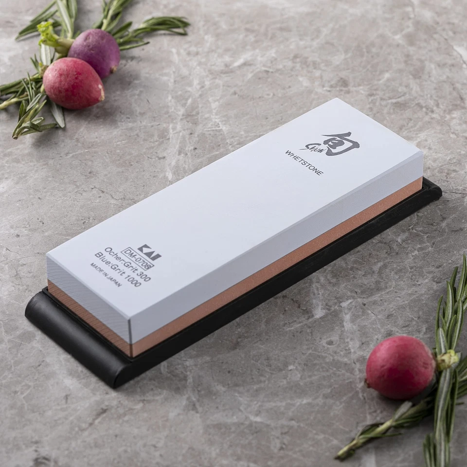 Piedra de afilar combinada Shun para afilar cuchillos, grano 300 y 1000, DM0708 NUEVO Foto 3 de 4