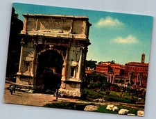 1950s Arch of Titus Roman Forum Rome Postcard