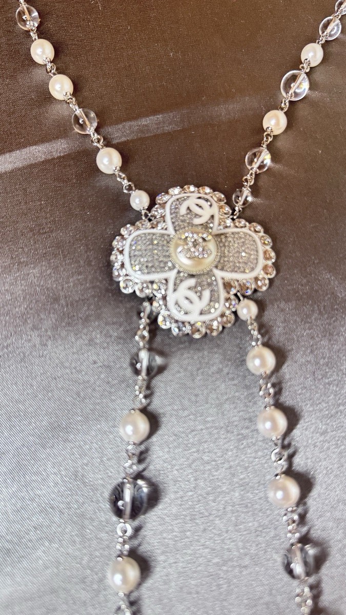 Chanel 2025 Cruise Collection Strass Resin Silver Pearls
