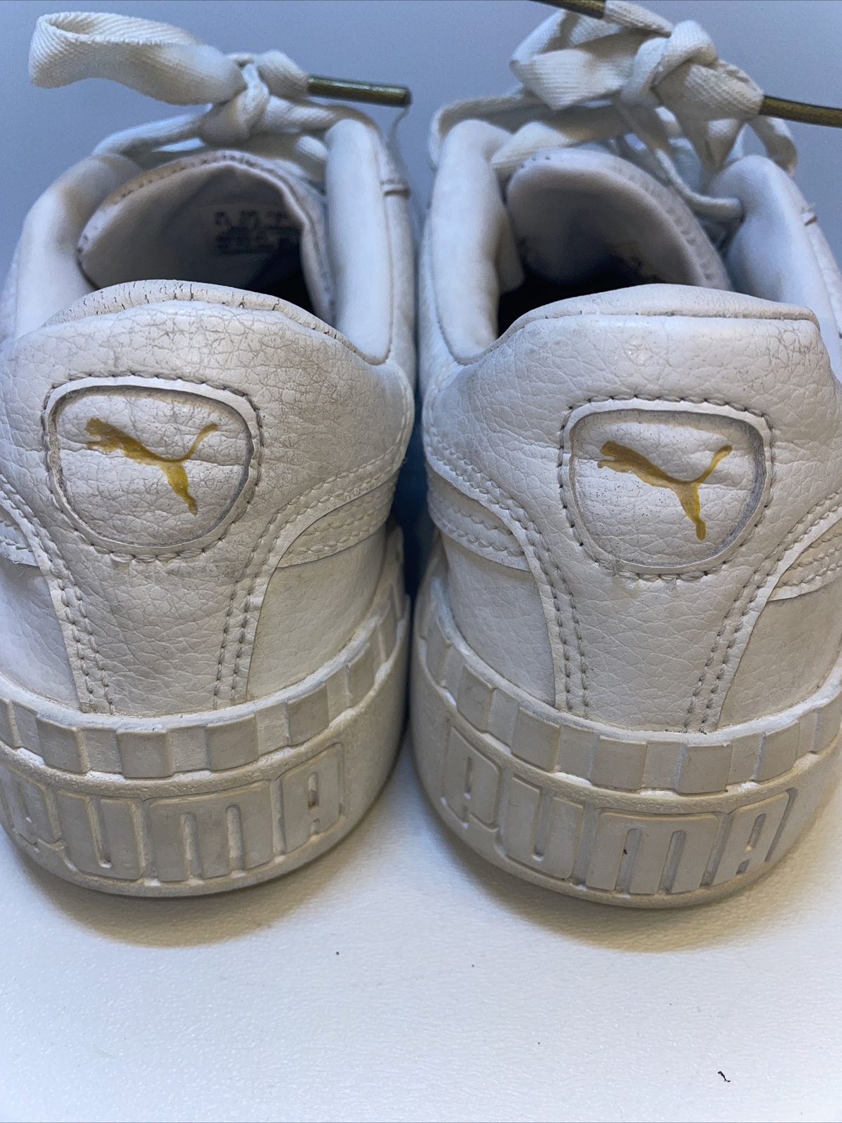 Puma Cali 369155-01 Leather Sneakers, Women's Size 7, White thumbnail 7