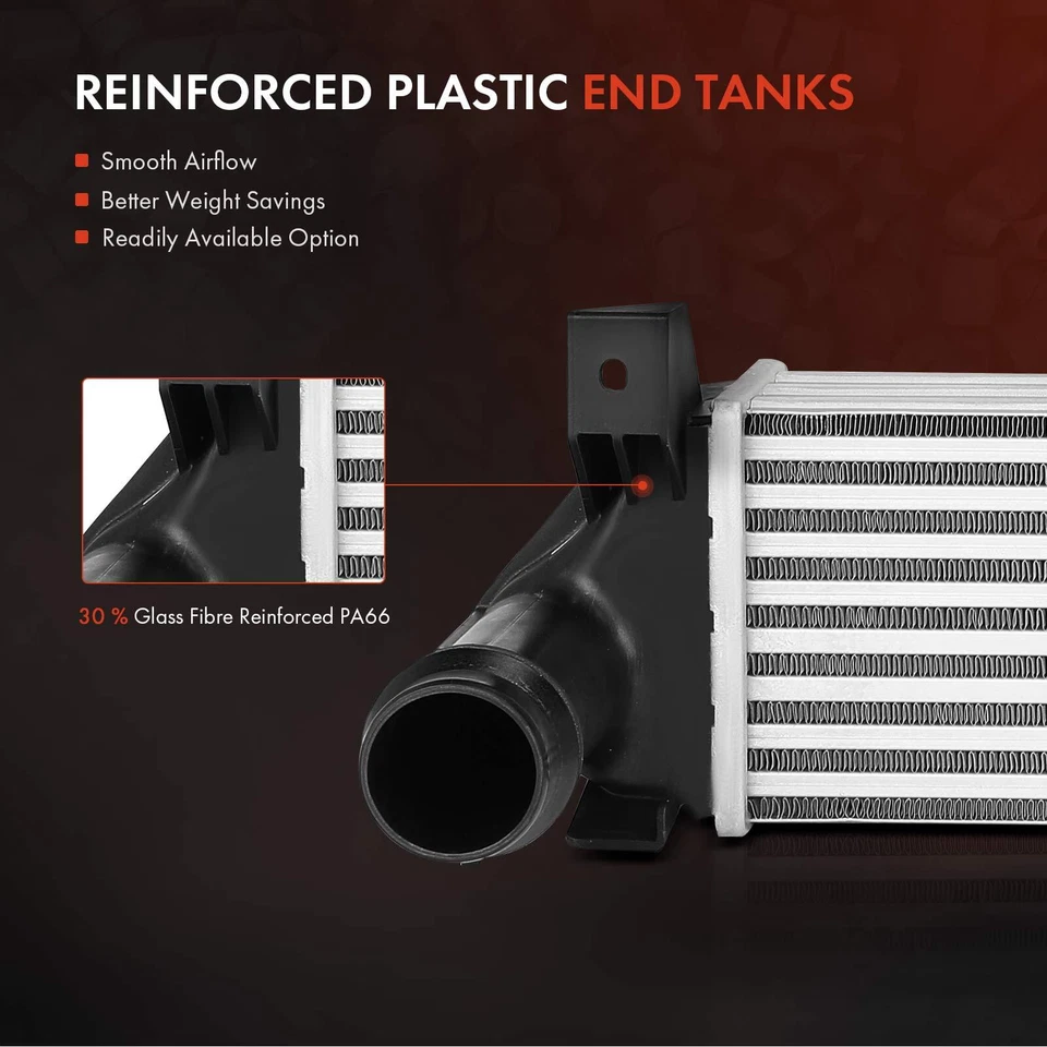 Intercooler para Dodge Dart 2013 2014 2015 2016 L4 1,4 L turboalimentado 55111495AC Foto 3 de 4