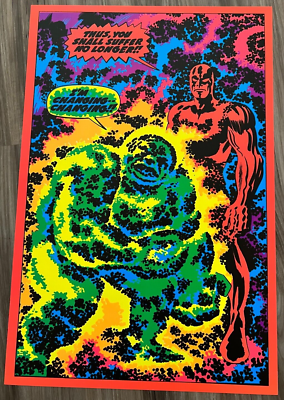 SILVER SURFER I'M CHANGING THIRD EYE BLACK LIGHT POSTER Marvel