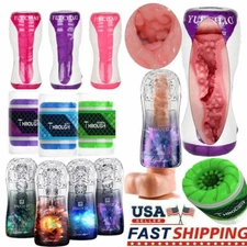Male Deep Sucking Masturbaters Pocket-Pussy Stroker Cup Sex Adult Toy For Men