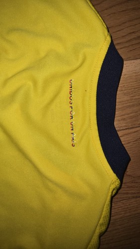 Adidas Columbia 2018 Russia Fifa World Cup Jersey L Yellow Short Sleeve Soccer - Picture 3 of 6