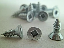 5000! 1¢-Per  #6 x 3/8" Small Flat Head Zinc Coated Metal Screws Square Drive NC
