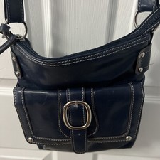MONDANI Borsa a tracolla donna blu navy boho ecopelle tracolla borsetta G49