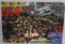 Colorado Avalanche 1996 Stanley Cup Champs Team Signed Canvas