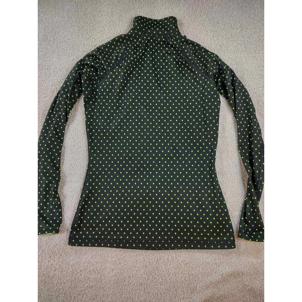 Nike Pro Hyper Warm 1/2 Cremallera Negro Lunares Manga Larga Talla Med Foto 2 de 4