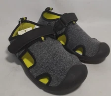 Wave Zone Boy's Gray, Green Water Shoes Beach & Water Parks, Size 10