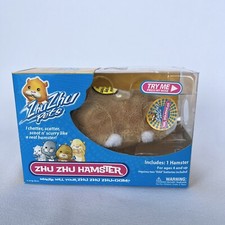 Zhu Zhu Pets Mr Squiggles Tan Brown Hamster 2008 Cepia Toy 86651 New Sealed