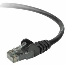 Belkin Cat6 Ethernet Patch Networking Cable - Black   14' 14 FT Snagless RJ45M/M