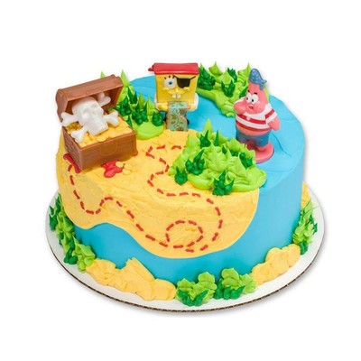 Spongebob Squarepants Birthday Pirate Treasure Hunt Themed Cake