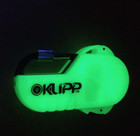 KLIPP Butane Electric Lighter Waterproof Turbo GLOW dark metal clip carabiner