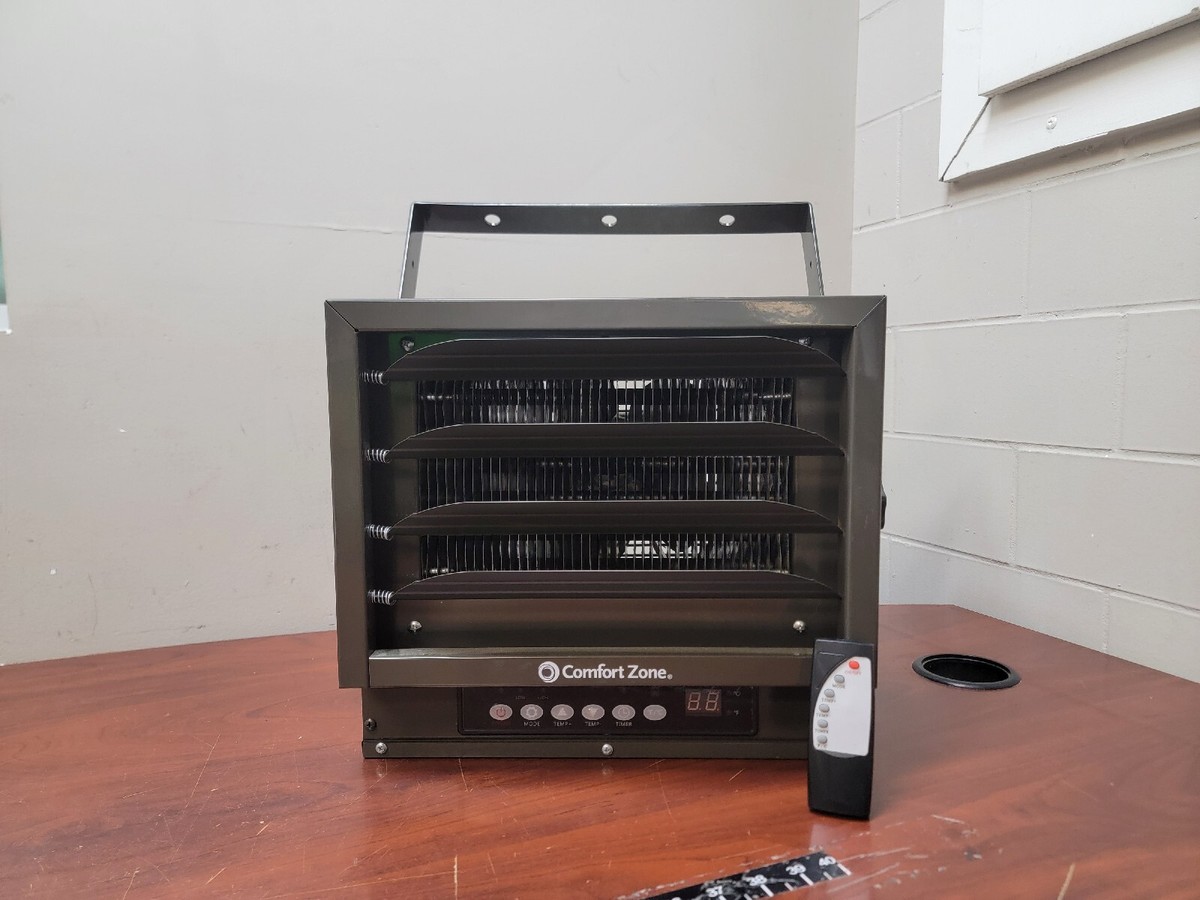 Comfort Zone CZ230ER 7,500-Watt, 240v Hard-Wired Digital Fan c-x - Main Image