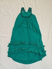 Matilda Jane Seriously Sweet Dress Brilliant Daydream Green Tiered EUC Size 8