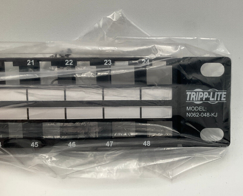 Tripp Lite Eaton Rack Mount Unshielded Blank Patch Panel RJ45 N062-048-KJ - Picture 4 of 11