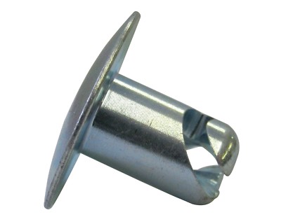 Polished QTR Turn Hex DZUS Button Fasteners - 550 O/S Dome 10pk